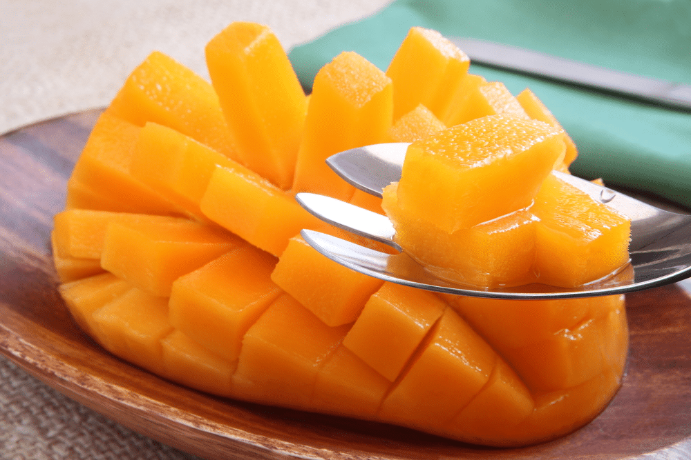 Fully ripened mango from Miyazaki Prefecture in Japan