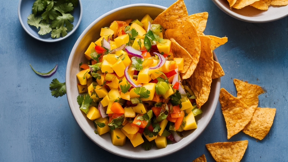 Mango Salsa With Tortilla Chips