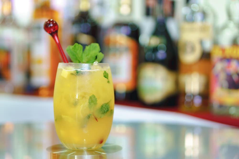 Mango Mojito Cocktail With Lime mint And Mango