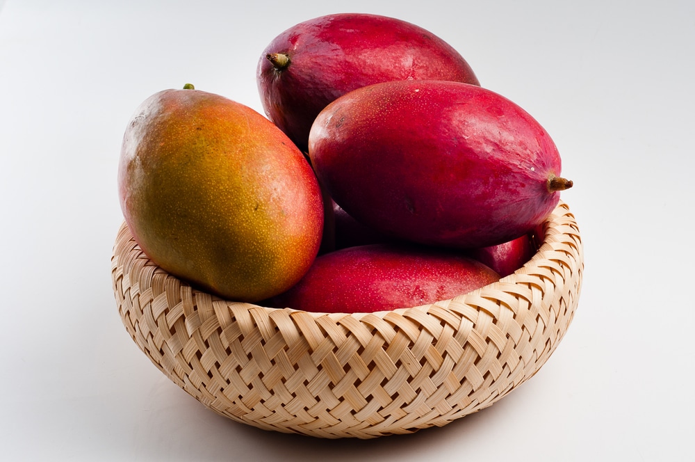  Palmer mangoes in a basket